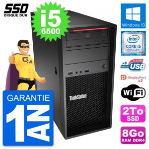 PC Tour Lenovo ThinkStation P320 MT Core i5-6500 RAM 8Go SSD 2To Windows 10 Wifi - Occasion