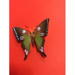 Figurine Papillon - Insecte Lépidoptère - Plastique Souple 5x5 Cm - Occasion