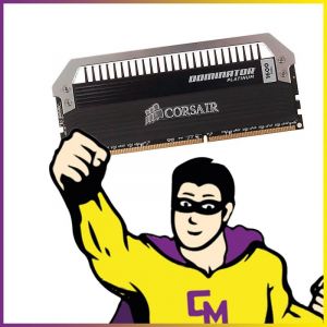 4Go RAM DDR3 Corsair DOMINATOR CMD8GX3M2A1600C9 DIMM PC3-12800U 1600Mhz CL9 - Occasion