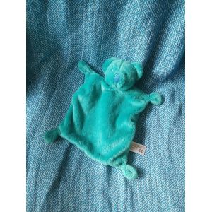 Doudou Plat Ours Bleu Turquoise Foncé Simba - Occasion