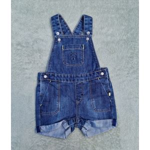Salopette Short En Jean Obaïbi 6 Mois, Très Bon État - Occasion