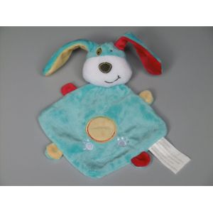 Doudou Chien Lapin Bleu Rouge Jaune Kimbaloo La Halle - Occasion