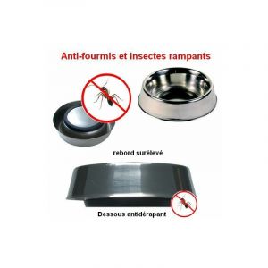 Gamelle Pour Chien En Inox Anti-Fourmis D&eacute;signation : Gamelle Diam. Ext. : 22.5 Cm - Occasion