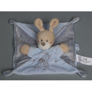 Doudou Lapin Plat Bleu Étoiles Simba Toys - Occasion