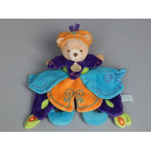 Doudou Ours Violet Orange Bleu Vert Doudou Et Compagnie - Occasion