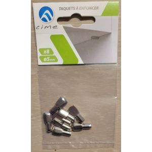 8 Taquets &agrave; enforcer en acier nickel&eacute; 5mm - Occasion