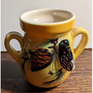 Petit pot avec anses Cigale - Genre Vallauris - - Occasion