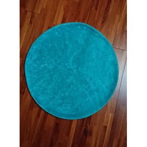 Tapis Rond Bleu Turquoise - Occasion