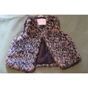 Gilet Kidkanai Fausse Fourrure 4 Ans Marron - Occasion