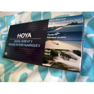 HOYA Kit II filtres pour appareil PHOTO - Hoya ( TROUSE ) UV-C &#43; Circular &#43; NDx8 Diam 52 - Occasion