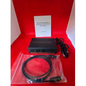 SPDIF Switch 3x1 Audio Optique Toslink Switcher Adaptateur Splitter Converter 3 en 1 sortie vers L/R RCA Audio 3.5mm jack pour Amplificateurs - Occasion