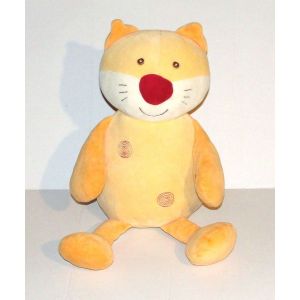 Chat Range Pyjama Sucre D'orge Doudou Peluche Chat 42 Cm - Occasion