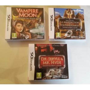 Compilation Spéciale De 3 Grands Hits Nintendo Ds (Vampire Moon, Dr Jekyll & Mr Hyde, La Malédiction De Toutankhamon), Complet - Occasion