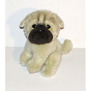 Peluche Chien Chiot Carlin Assis - Occasion