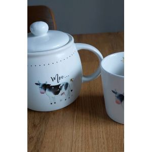 Th&eacute;i&egrave;re Motif Vache + Tasse - Occasion