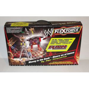 Ring De Catch Wwe Raw Flexforce World Wrestling Sonore Lumineux + 4 Figurines Articulés Wwe Mattel 2010 - Occasion