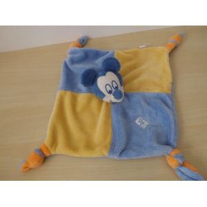Doudou Mickey Bleu Jaune Disney - Occasion