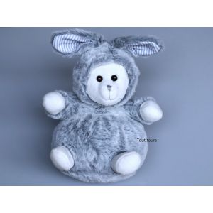 Doudou ours blanc gris lapin Atmosphera For Kids - Occasion