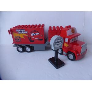 Lego Duplo Cars Le Camion de Mack avec Voiture Flash McQueen - Occasion