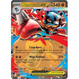 Carte Pok&eacute;mon M&eacute;ga-Lucario M&eacute;ga Lucario Ex 113 / 217 H&eacute;ros Transcendants Me 2.5 Me2.5 M&eacute;ga Evolution - Occasion
