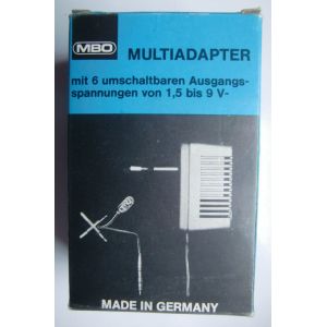 Adaptateur secteur 1.5 &agrave; 9 V/ 300 mA/multi embouts MBO - Occasion