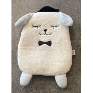 Doudou peluche Dodie Bouillotte-Gel sp&eacute;ciale b&eacute;b&eacute;noir et blanc bouillotte 24cm - Occasion