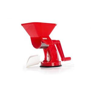 Rigamonti - Art.66 - Velox - Pressoir à fruits - Corps en polypropylène - Rouleau et manche en nylon - Panier en acier inoxydable 18/C - Rouge - Occasion