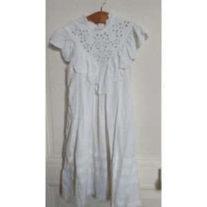 Robe D'&Eacute;t&eacute; Blanche " Rendery " ( Ren&eacute; Derhy Enfants ) Taille 6 Ans Id&eacute;e Cadeau - Occasion