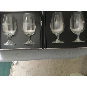 Coffret / Service &Agrave; Whisky Glenfiddich & Flasque Assortie Griffee "" Glenfiddich "" - - Occasion