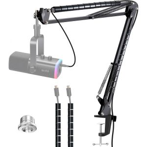 ChenQuanSarl-Fifine Am8 Bras Micro, Support Micro Fifine Usb/Xlr Streaming Micro Avec Microphone Tube De Fixation, Pied De Micro Pince De Perche Micro Pour Gaming, Podcasting, Broadcasting - Occasion