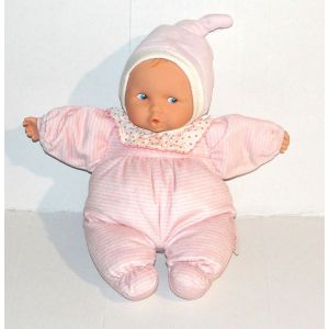 doudou poupée de chiffon pyjama rose avec collerette petit coeur babipouce 2013 corolle 28cm - Occasion