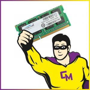 4Go RAM Crucial CT4G3S1067M.C16FKR SODIMM DDR3L PC3L-8500 1066Mhz - Occasion