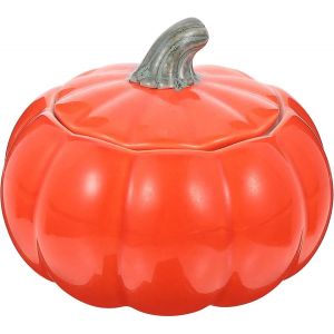 Boîte À Thé En Céramique - Décoration Citrouille - Boîte À Café - Boîte De Conservation Avec Couvercle - Pour Aliments, Thé, Grains De Café - Occasion