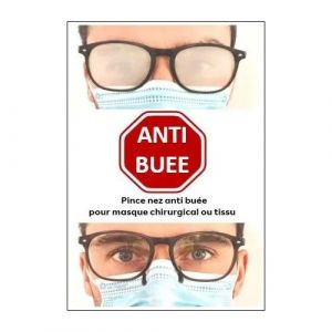 Anti Buée Translucide : Lot De 5 Pinces Nez Anti Buée De Couleur Translucide Pour Masque Chirurgical Ou Tissu - Occasion