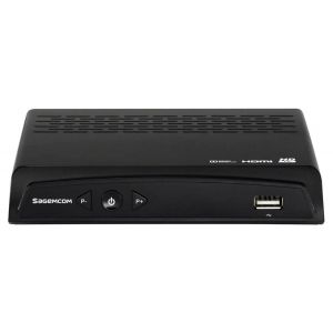 Décodeur TNT HD SagemCom DT84 HD DT84HD récepteur enregistreur numérique DD externe ou mémoire flash clé USB adaptateur Pour capter les chaînes gratuites de la TNT HD sortie HDMI ou péritel - Occasion