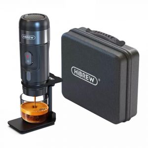 HiBREW H4A 80W Machine à café portable pour voiture avec support, sac de voyage, extraction DC 12V 15 bars, cafetière à capsules multiples 3 en 1 chaud/froid - Occasion