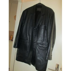 Veste En Cuir Homme Taille L Marque Serge Pariente - Occasion