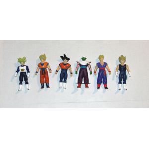 Figurine Dragon Ball Z Son Goku Vegeta Piccolo Gohan Super Saiyan B S T - Lot 6 Dbz 10 Cm Vintage Bandai 2008 2009 - Occasion