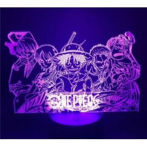 Veilleuse À Led Lampe One Piece Dragon Ball Z X Hunter Naruto Bleach Deux Modèles Au Choix 16 Couleurs - Occasion
