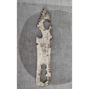 Cadeau Lessive Bonux Ouvre-Boîtes Décapsuleur Clé Clef Métal Avec Inscription Bonux Collection Vintage - Occasion