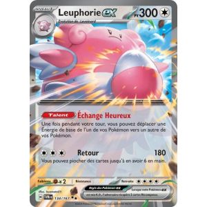 Carte Pokémon - Leuphorie Ex - 134/167 - Ultra-Rare - Mascarade Crépusculaire Sous Sleeve - Choupine50 - Occasion