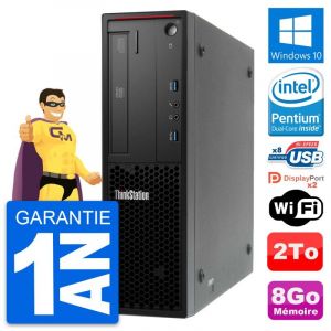 PC Lenovo ThinkStation P300 SFF Intel G3220 RAM 8Go Disque 2To Windows 10 Wifi - Occasion