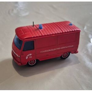 Miniature Solido N°2120 Peugeot J9 Camion Pompier Fourgon Électro Ventilateur Toner Gam-Solido - Occasion