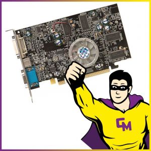 Carte Graphique ATI Radeon X600 Pro 256Mo DDR PCIe VGA TV-Out DVI High Profile - Occasion