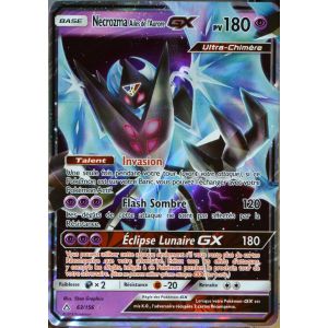 Carte Pokémon 63/156 Necrozma Ailes De L'aurore Gx Sl5 - Soleil Et Lune - Ultra Prisme Neuf Fr - Occasion