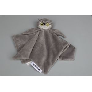 Doudou Hibou Chouette Plat Gris Twistshake - Occasion