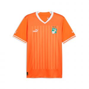 Puma Maillot C&ocirc;te D'ivoire Domicile Homme (Champions Can 2023), Sport, Vibrant Orange/Blanc, S - Occasion