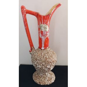 Mini Vase / Pichet En Céramique De Vallauris (Fait Main) H. 25cm / Année 1970 - Boutique Axonalix - Occasion