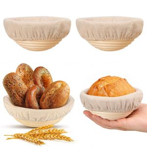 Ensemble De Paniers De Fermentation En Rotin Tiss&eacute; &Agrave; La Main, 2 Pi&egrave;ces, Mini Paniers De Fermentation Pour Pain Au Levain, Fournitures De Cuisson Pour La Cuisine Domestique - Occasion