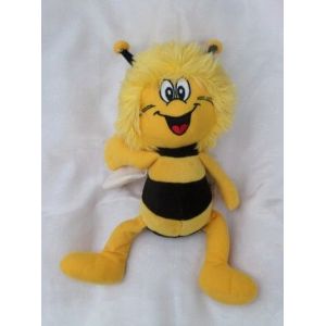 Doudou Peluche Maya L'abeille Jaune Noir Ray&eacute; Ailes Blanches Tomy 40 Cm - Occasion